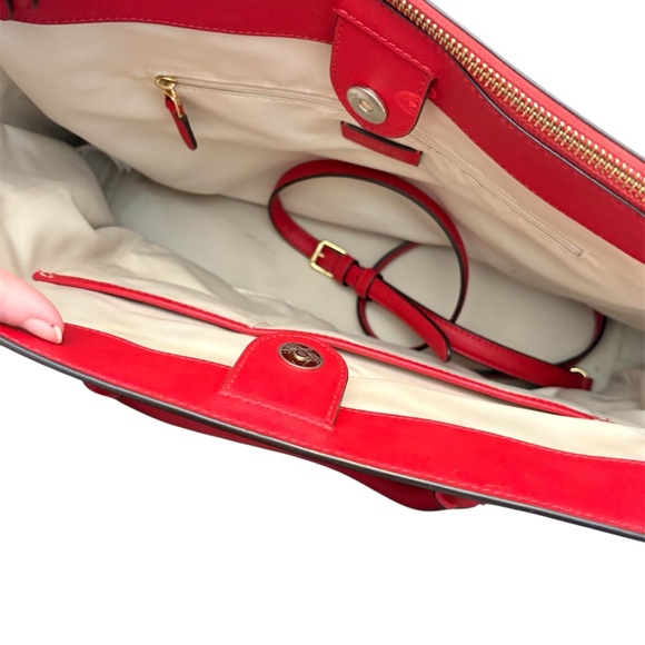 Lauren Ralph Lauren Brooke Large Leather Tote Bag - Picture 3 of 11